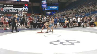138 lbs Champ. Rd Of 32 - Gavin Mason, Indiana vs Ethan Gomez, New Mexico