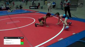 76 lbs Rr Rnd 1 - Jai Robins, RAW vs Bryson McQueen, Second To None