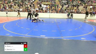 100 lbs Rr Rnd 1 - Weston Bone, Junior Indian Wrestling vs Eli Damron, Troup Wrestling