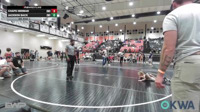 52 lbs Rr Rnd 3 - Chaps Herman, Bartlesville Wrestling Club vs Jackson Back, Salina Wrestling Club