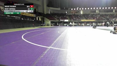 141 lbs Consi Of 32 #1 - Miles Tolman, Rutgers vs Rcey Ortega, Liberty