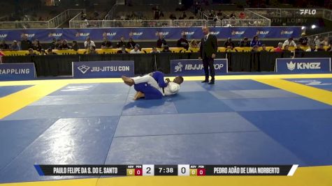 Pedro Adão De Lima Norberto vs Paulo Felipe Da S. Do E. Santo 2026 Pan Jiu Jitsu IBJJF Championship