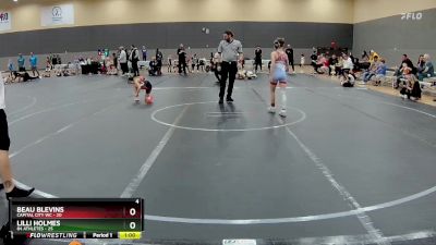 76 lbs Round 6 (10 Team) - Lilli Holmes, 84 Athletes vs Beau Blevins, Capital City WC