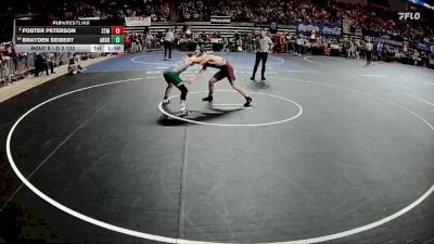 D 2 132 lbs Champ. Round 1 - Foster Peterson, St. Thomas More vs Brayden Seibert, Archbishop Shaw