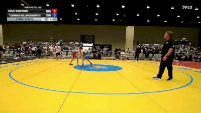 106 lbs Cons. Semis - Cole Simpson, Black Fox Wrestling Academy vs Gunner Killingsworth, Three Style Of Oklahoma