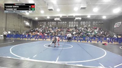 113 lbs Champ. Round 1 - Dominic Day, St. Joseph vs Steven Garcia, Firebaugh