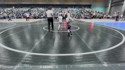 43 lbs Consi Of 16 #1 - Carson Morrow, Mat Demon Wrestling Club vs Abel Denton, Salem Elite Mat Club