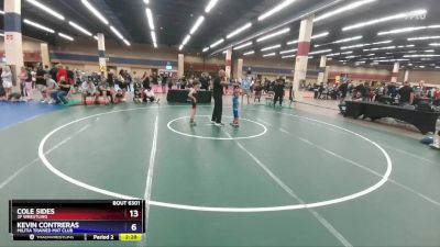 70 lbs Round 3 - Jaxson Bartholomew, Spartan Mat Club vs Parker Grant, 512 Outlaw Wrestling