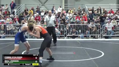 95 lbs Champ. Round 1 - Beau Johnson, Smoky Valley vs Corbin Schlosser, SlyFox Wrestling Academy