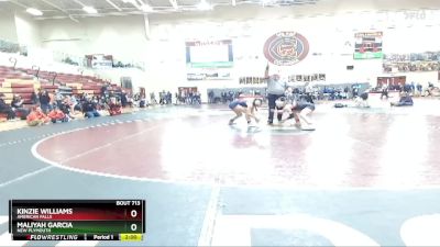 114 lbs Semifinal - Kinzie Williams, American Falls vs Maliyah Garcia, New Plymouth