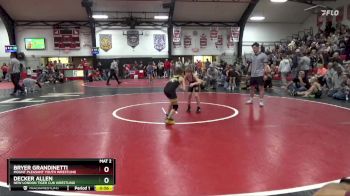 Semifinal - Bryer Grandinetti, Mount Pleasant Youth Wrestling vs Decker Allen, New London Tiger Cub Wrestling