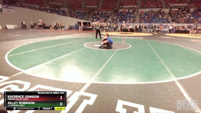 4a/3a/2a/1a Girls 130 - Kaydence Johnson (Hidden Valley Girls) vs ...