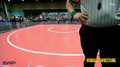 40 lbs Consi Of 8 #1 - Kaysen Hines, Park Rapids vs Clace DeBraga, Fallon Outlaws Wrestling Club