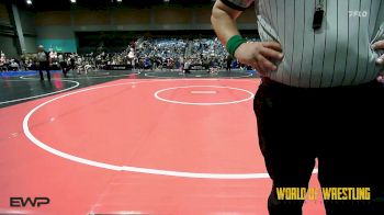 40 lbs Consi Of 8 #1 - Kaysen Hines, Park Rapids vs Clace DeBraga, Fallon Outlaws Wrestling Club