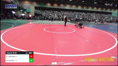 120 lbs Consi Of 16 #2 - Bryden Johnson, Nevada Elite vs Wyatt Herold, Greenwave Youth Wrestling Club