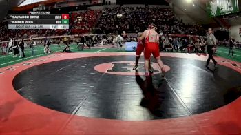 4A 285 lbs 5th Place Match - Kaiden Peck, Weiser vs Salvador Ortiz, American Falls