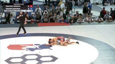 120 lbs Semis - Brayden Wenrich, Pennsylvania vs Brand'n Edstrom, Idaho