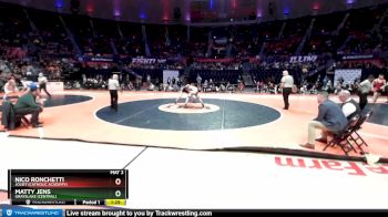 2A 182 lbs 1st Place Match - Nico Ronchetti, Joliet (Catholic Academy) vs Matty Jens, Grayslake (Central)