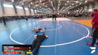 55 lbs Cons. Round 3 - Kaedyn Hine, Fitness Fight Factory Wrestling Club vs Riley Honea, Armstrong County Wrestling Academy