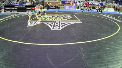 Girls-110 lbs Semifinal - Haley Stenz, Alpena Hs Girls vs Shai Curtiss, Shepherd Hs Girls