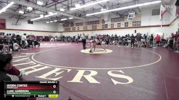 174 lbs Champ. Round 2 - Luke Harrison, Sacramento City College vs Ayden Cortez, Fresno City