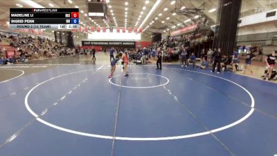 124 lbs Round 2 (12 Team) - Ingrid Penn, Marymount vs Madeline Li, New England College