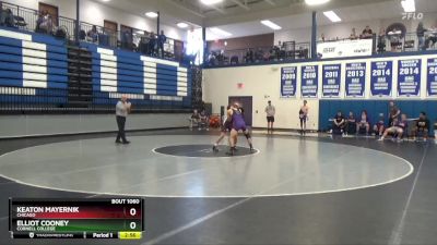 141 lbs Cons. Semi - Elliot Cooney, Cornell College vs Keaton Mayernik, Chicago