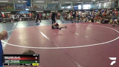 80 lbs Champ. Round 1 - Benjamin Milam, Scorpion Wrestling Club vs Tripp Trussler, Ground Zero Wrestling