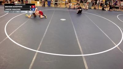144 lbs Cons. Round 2 - Brayden Scheffers, IA vs Landon Vanacker, IL