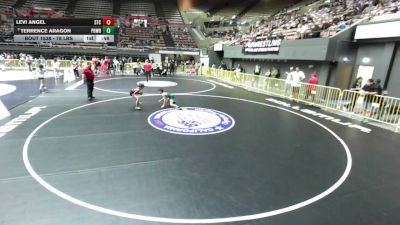 78 lbs Cons. Quarters - Terrence Aragon, Poway Wrestling vs Levi Angel, SilvaBack Training Center