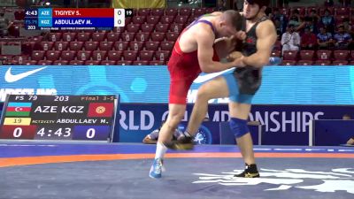 79 kg Final 3-5 - Soslan Tigiyev, Azerbaijan vs Mukhammad Abdullaev, Kyrgyzstan