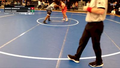 285 lbs Cons. Round 3 - Marcel Gonzalez, Pratt Community College vs Kevaun Jones, Colby Community College