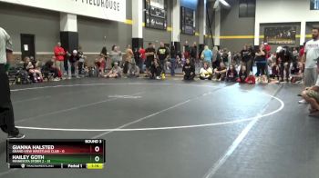 91 lbs Round 3 (4 Team) - Gianna Halsted, Grand View Wrestling Club vs Hailey Goth, Minnesota Storm 2