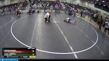 74 lbs Semifinal - Logan Bailey, Team Tugman Wrestling Club vs Alex Lobdell, 3F Wrestling