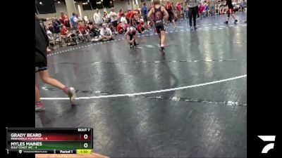 55 lbs Champ Round 1 (16 Team) - Myles Maines, Gulf Coast WC vs Grady Beard, Panhandle Punishers