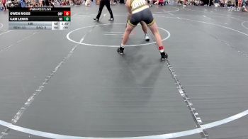 130 lbs Round 1 (4 Team) - Cam Lewis, Wrecking Crew vs Owen Moss, OMP