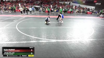 85 lbs Cons. Round 4 - Elsa Murray, Kenosha Wrestling Academy vs Jocelyn Lau, St. Croix Central