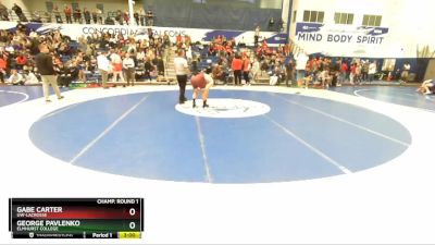 197 lbs Champ. Round 1 - Gabe Carter, UW-LaCrosse vs George Pavlenko, Elmhurst College