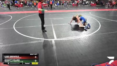 150 lbs Cons. Round 4 - Luke Griswold, Askren Wrestling Academy vs Emmett Collins, Mineral Point Wrestling Club