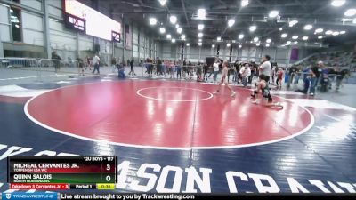 117 lbs Semifinal - Quinn Salois, North Montana WC vs Micheal Cervantes Jr., Toppenish USA WC