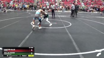 85 lbs Quarterfinal - Sawyer Blue, SlyFox vs Nolan Mann, TEAM CENTRAL