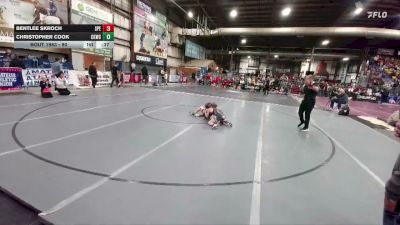 90 lbs Cons. Round 2 - Bentlee Skroch, Spearfish vs Christopher Cook, Camel Kids Wrestling Club