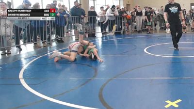 73 lbs Rr Rnd 1 - Joseph Manfredi, American MMAW - ESC vs Dawsyn Brooks, Rabbit Wrestling Club - ESC