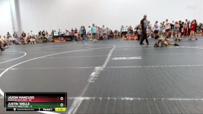 78 lbs Round 9 (10 Team) - Jaxon Mancuso, Missouri Outlaws vs Justin Wells, Pedraza Wrestling