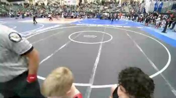 70 lbs Quarterfinal - Maddon Harp, Team OKWA vs Ke-Pel Simms, Down River Wrestling