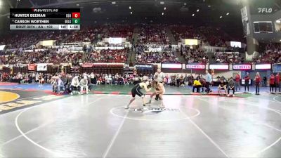 AA - 103 lbs Semifinal - Carson Worthen, Belgrade vs Hunter Beeman, Billings Senior High School