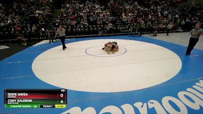 285 lbs Quarterfinal - Siope Havea, Hunter vs Cody Kaleikini, Box Elder