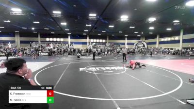 102 lbs Consi Of 8 #2 - Kawika Freeman, Chain Wr Acd vs Matthew Salas, Silverback WC