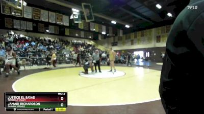 285 lbs Champ. Round 2 - Justice El Sayad, Temecula Valley vs Jamari Richardson, Canyon Springs