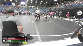 67 lbs Quarterfinal - Kai Stevens, Team Of Hard Knox vs Cyrus Baldridge, Team Haysville Wrestling Club